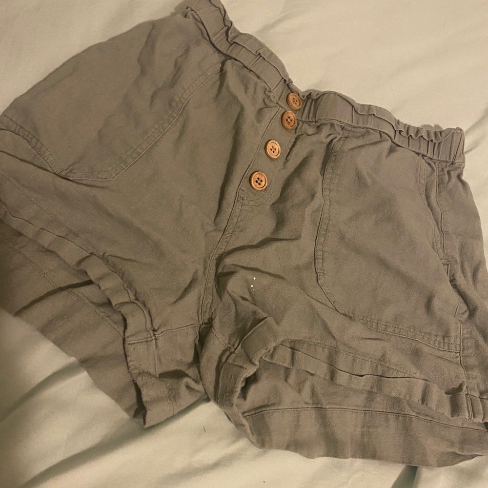 Vanilla Star Green Paper bag shorts